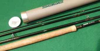 ROD: Sage Graphite 4, 16' 4 piece salmon fly rod, line rate 9/10, bronze whipped guides, 25" cork