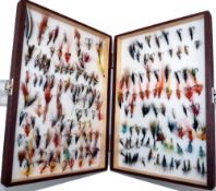 FLIES: Collection of approx. 200 modern salmon flies in single, double and treble hook styles,
