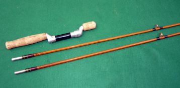 ROD: Hardy The HJS Rod, twin top Palakona casting rod with 11" detachable cork handle, post