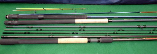 RODS: Three new shop stock coarse fishing rods, Leeda Assassin 1300 Match Carp, 13' 3 piece, screw