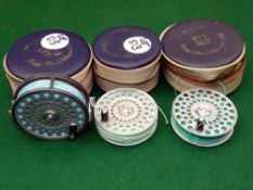 REEL & SPOOLS: (3) Hardy The Princess lightweight alloy trout fly reel, U shaped line guide, rim