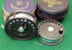 REEL & SPOOL: (2) Hardy St. John Mk2 alloy fly reel, in as new condition, rim tension regulator, 2