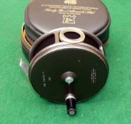 REEL: Hardy Perfect 3 5/8" alloy trout fly reel in as new condition, good smoke agate line guide,