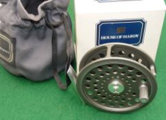 REEL: Hardy JLH limited edition alloy disc dry fly reel, No.333, U shaped line guide, backplate disc