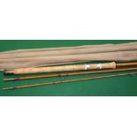 ROD: Hardy FWK Wallis Avon rod, No.G35047, 11' 3 piece, whole cane butt, split cane middle/tip,