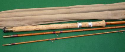 ROD: Hardy FWK Wallis Avon rod, No.G35047, 11' 3 piece, whole cane butt, split cane middle/tip,