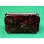 FLY BOX: Hardy Neroda oxblood finish pocket fly box, 6.25"x3.75", slim model, chenille interior,