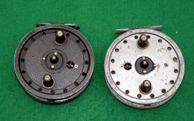 REELS: (2) Pair of JW young Rapidex trotting reels, one with good grey black bobble finish, the