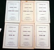 6 x Fisherman's Maps - The Map House, Salmon Pools On The River Tweed, Dee, Spey, Tay, Wye Upper and