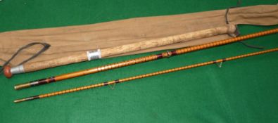 ROD: Fine B James & son London, England, Kennet Perfection 11'3" 2 piece split cane rod, 24"