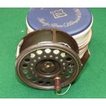 REEL: Hardy The Golden Prince 7/8, First Edition No.230 fly reel in fine condition, U shaped line