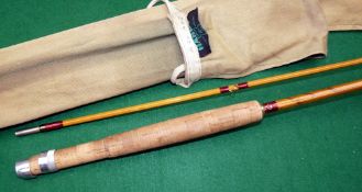 ROD: Fine Hardy CC de France 9' 2 piece Palakona trout fly rod, post numbered, no intermediate