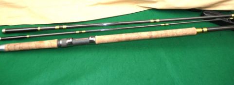 ROD: Normark 17' 3 piece carbon Spey casting salmon fly rod, line rate 10/11/12, grey blank, Seymo