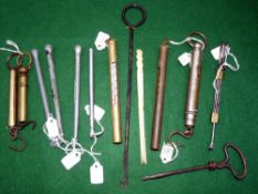 ACCESSORIES: Collection of accessories incl. 4 x Hardy disgorgers, 2 x Hardy thermometers, various