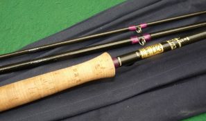 ROD: Hardy Favourite Graphite Salmon fly rod, 12'6" 3 piece black carbon blank, purple whipped lined