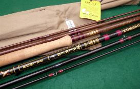 RODS: (2) Bruce & Walker "Walker"15' 3 piece graphite salmon fly rod, in as new condition, line rate