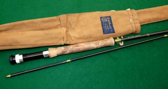 ROD: Farlow of London Boron Reservoir Special 9'6" 2 piece trout fly rod, line rate 7/9, green