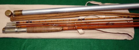 ROD: HL Leonard USA Tournament Rod, 6 strip bamboo, 9' 3 piece with spare tip (3" short), some