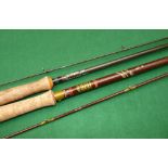 RODS: (2) Hardy Richard Walker Reservoir Superlite 9'3" 2 piece hollow glass trout fly rod, fine