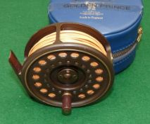 REEL: Hardy The Golden Prince 7/8 fly reel in fine condition, U shaped line guide, rear drag