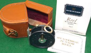 REEL: Hardy St. George Junior RHW No.007 limited edition fly reel, in new condition, nickel O ring