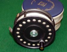 REEL: Hardy St. john 3 7/8" alloy fly reel, fine condition, 2 screw latch, rim tension regulator,