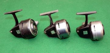 REELS: (3) Collection of 3 Abu closed face reels incl. 501 with black housing, 506 silver blue