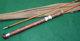ROD: Hardy Wanless 7' 2 piece Palakona spinning rod, No.E72772, green space whipped low bridge