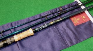 ROD: Hardy Perfection Spinning rod, 11' 3 piece graphite, casting weight 10-42grams, blue blank,