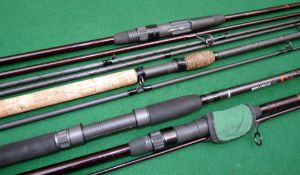 RODS: (4) Leslie's of Luton Insight 13' 2 piece carbon carp rod, 3lb TC, woven blank, SIC guides,