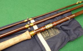 ROD: Hardy The Salmon Fly Rod 12'6" 3 piece Fibalite, line rate 9, fine condition, low bridge guides