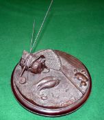 BRONZE: A Limited edition fishing scene cast in bronze by Gareth Knowles, No 2/25, signed and