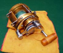 REEL: Penn International 30 big game multiplier reel, gold finish, lever drag with ratchet and power