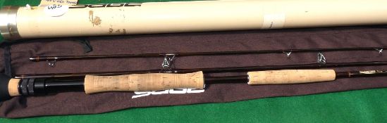 ROD: Sage Graphite 3 RPLX 9' 3 piece saltwater fly rod, fine condition, line rate 11, twin cork