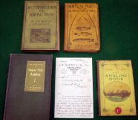 4 x JW Martin Volumes - "The Trent Otter On Coarse Fish" -signed- "No.204 JW Martin" 1908, c/w