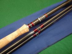 ROD: Murray's of Carlisle Fibatube 15' 3 piece carbon salmon fly rod, in as new condition, line rate