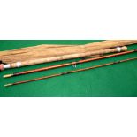 ROD: B James & Son Ealing, London The Kennet Perfection 11'4" 2 piece split cane Avon rod, 24"