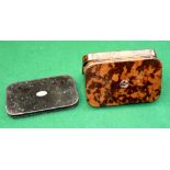 FLY BOXES: (2) Hardy Neroda mottled brown pocket fly box, 6.25"x3.75", 1.25" deep model, replacement
