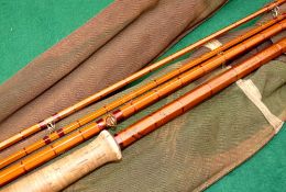 ROD: Hardy The Wye 12'6" 3 piece plus correct spare tip, Palakona salmon fly rod, No.E64360,