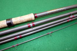 ROD: Tricast 20' 5 piece carbon match rod, grey blank, burgundy whipped lined guides, 24" cork