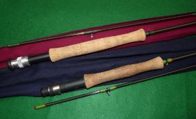 RODS: (2) Pair of MacKenzie-Philps graphite rods, The Yorkshire 7' 2 piece carbon fibre, ceramic