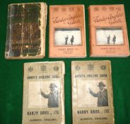 CATALOGUES: (5) Collection of 5 Hardy Angler's Guides comprising 1923 with stepped index, distressed