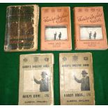 CATALOGUES: (5) Collection of 5 Hardy Angler's Guides comprising 1923 with stepped index, distressed