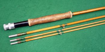 ROD: Hardy The LRH Dry Fly Rod 9' 3 piece Palakona with correct spare tip, No.H4007, green whipped