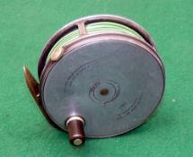 REEL: Hardy Perfect 3 7/8" alloy fly reel, Duplicated Mk2 check, black handle, rim tension