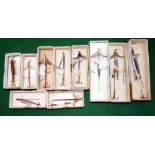 HARDY LURES: Collection of 10 x Hardy bait mounts and lures in maker's boxes, incl. 2" Golden Sprat,