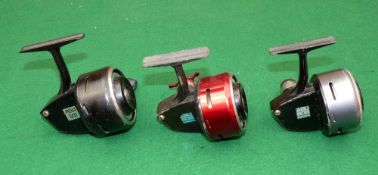 REELS: (3) Collection of Abu closed face reels incl. 501anti reverse removed, 505 with star drag and