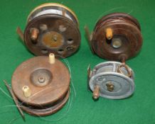 REELS: (4) Westley Richards by Dingley 2.75" alloy trout fly reel, O ring line guide, heavy duty