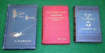 Henderson, W - "Life As An Angler" 1st ed 1879, decorative cloth binding, Vine, Mac - "Sixty Three