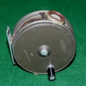 REEL: Hardy Perfect 3-3/8" alloy trout fly reel, Mk2 check and brown agate?, line guide, black